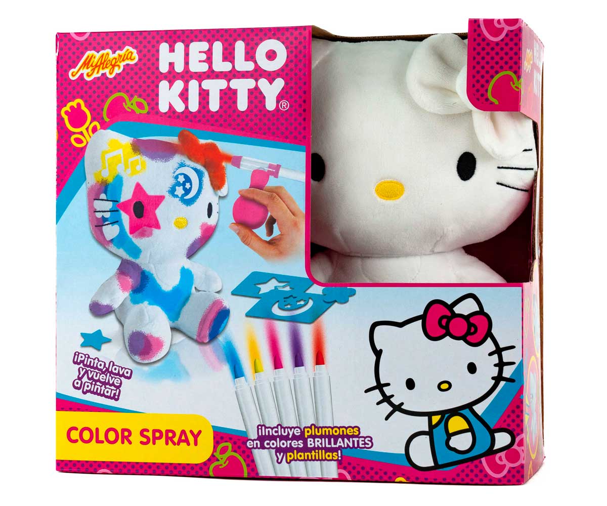 Peluche Hello Kitty Color Spray Mi Alegría Decora tu Peluche